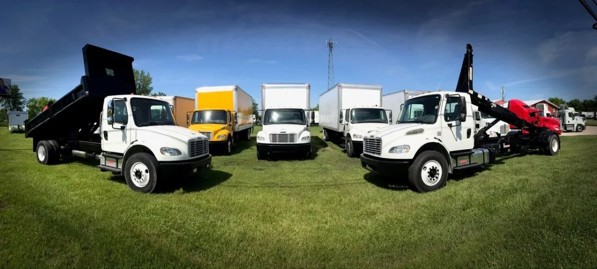Semi Trucks parked
